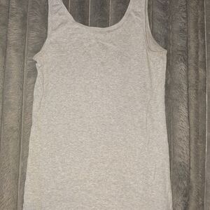 Time and Tru Light Gray Tank Top